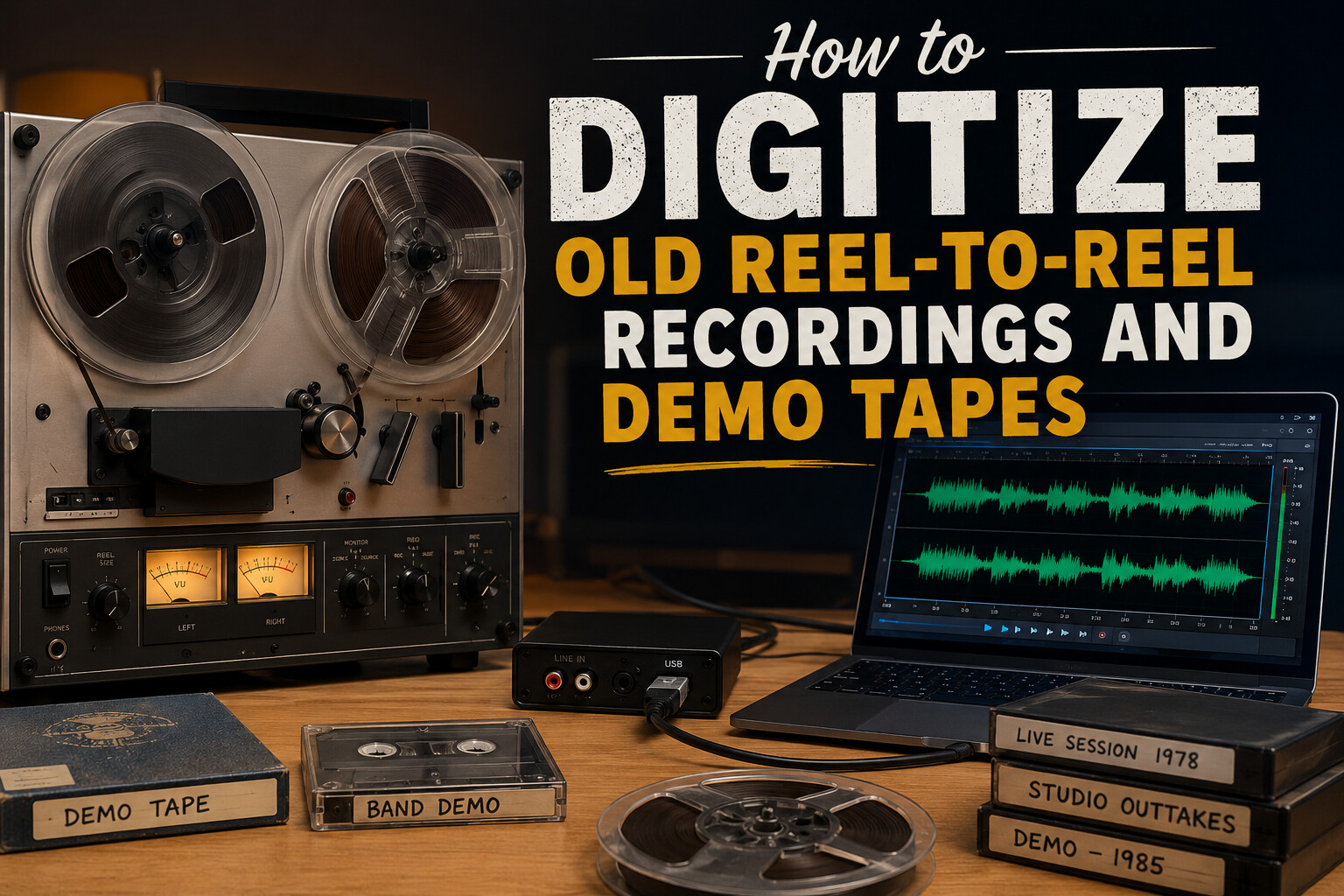How to Digitize Old Reel to Reel Recordings and Demo Tapes